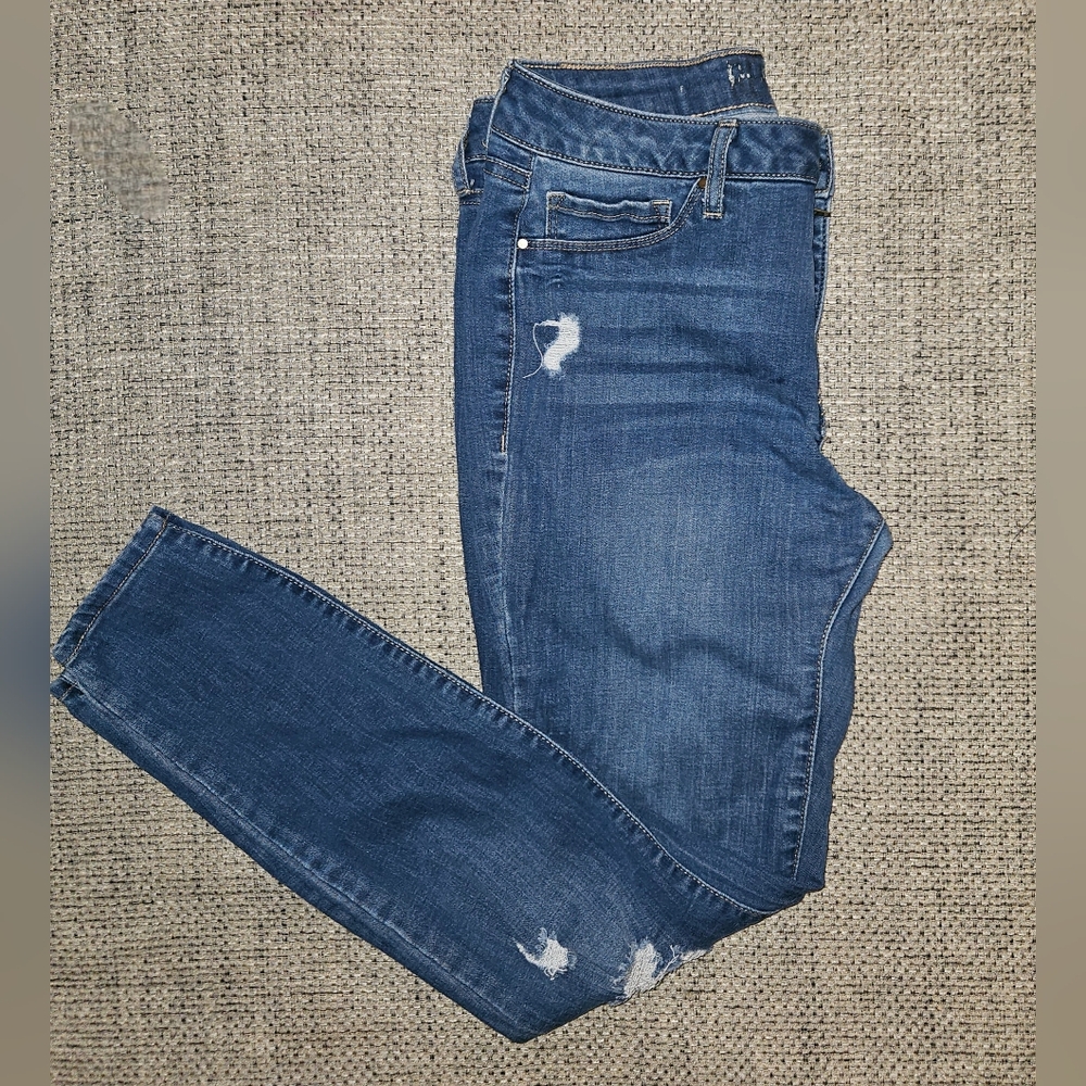 Rewash Distressed Blue Skinny Jeans - Picture 2 of 6